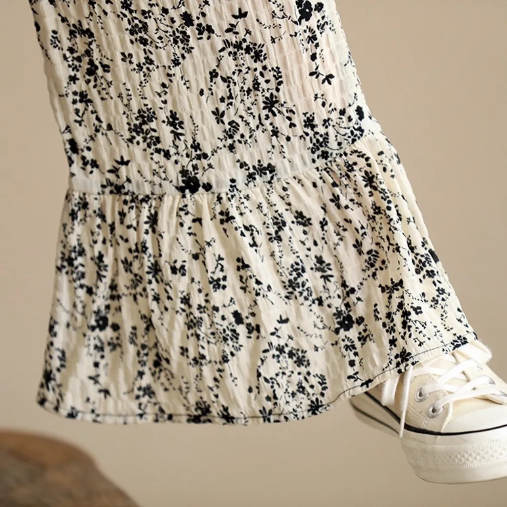碎花喇叭裤/ 露肩上衣 Floral Flared Pants/ Cutout Tops