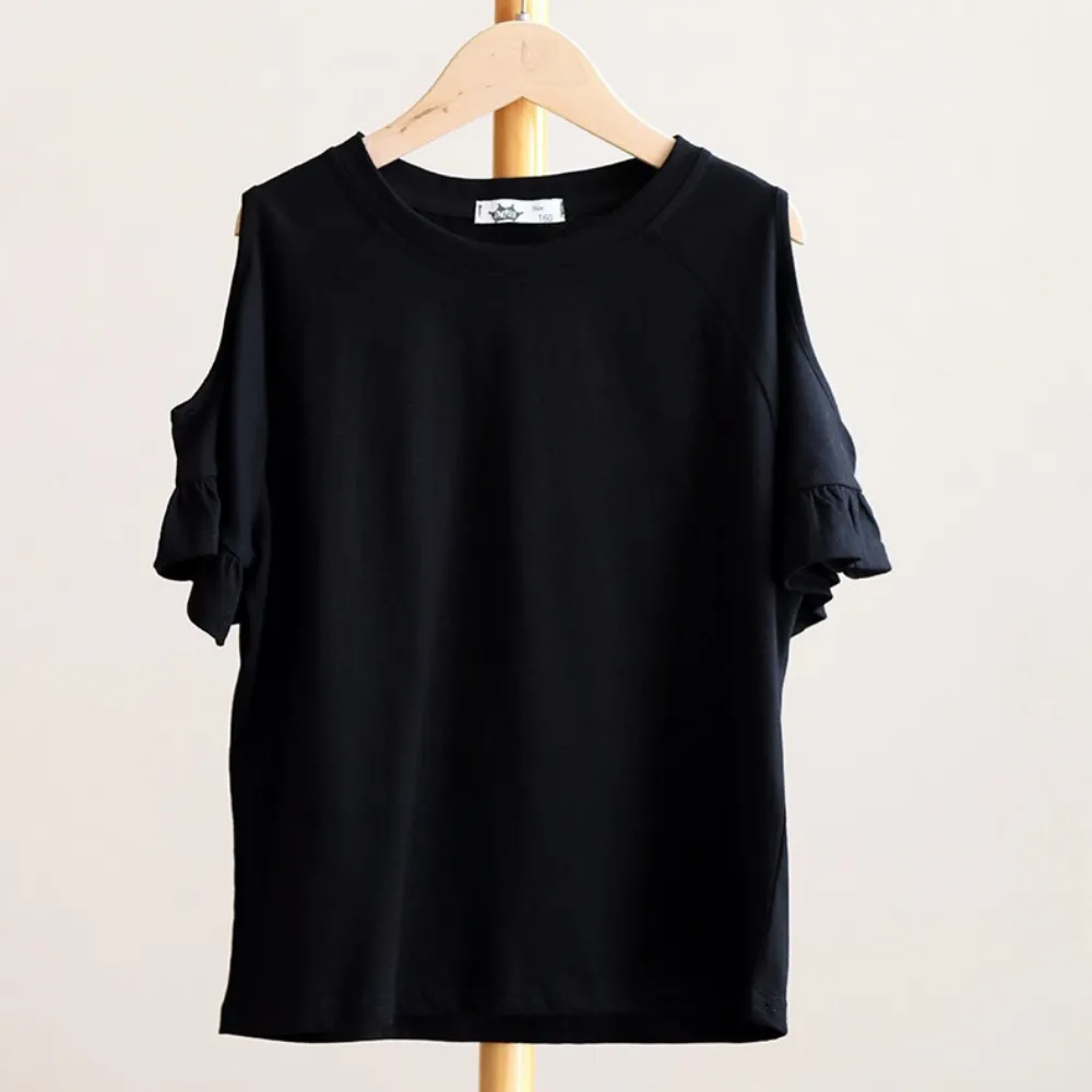 碎花喇叭裤/ 露肩上衣 Floral Flared Pants/ Cutout Tops