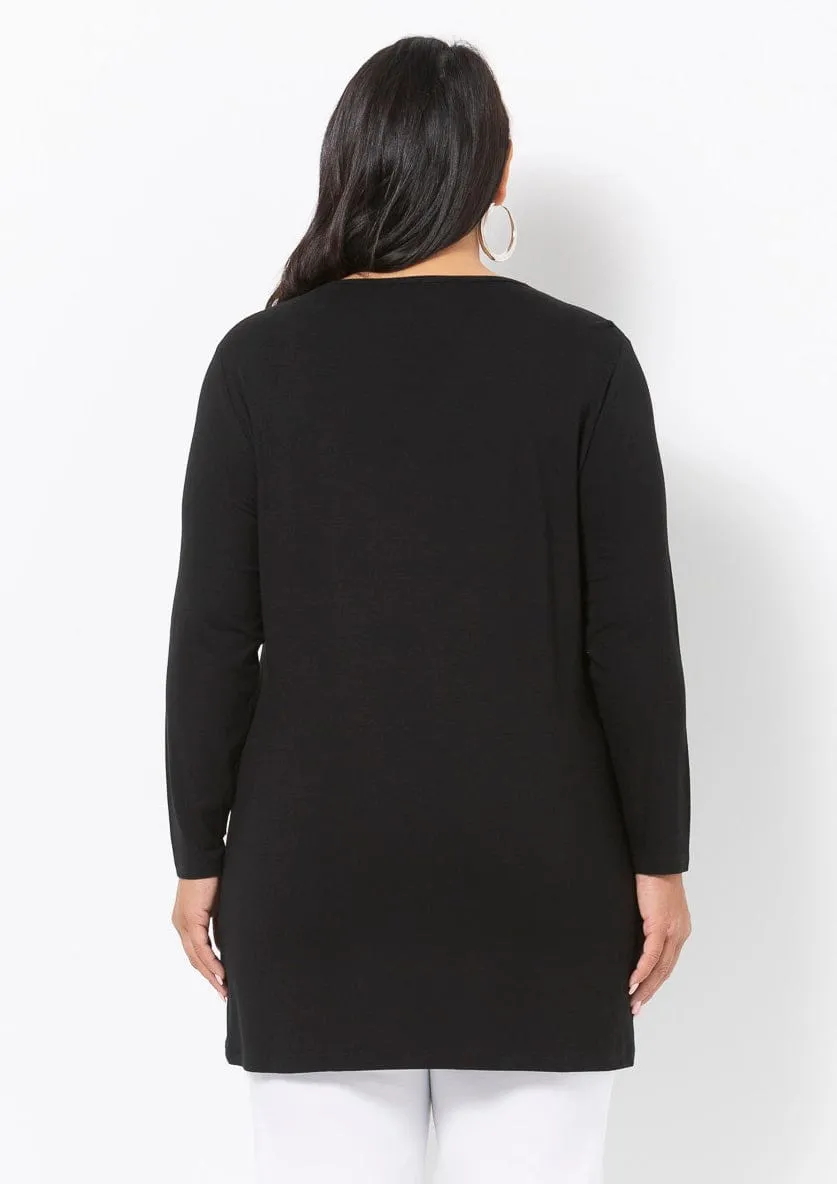 1022 Basic Long Knit Top