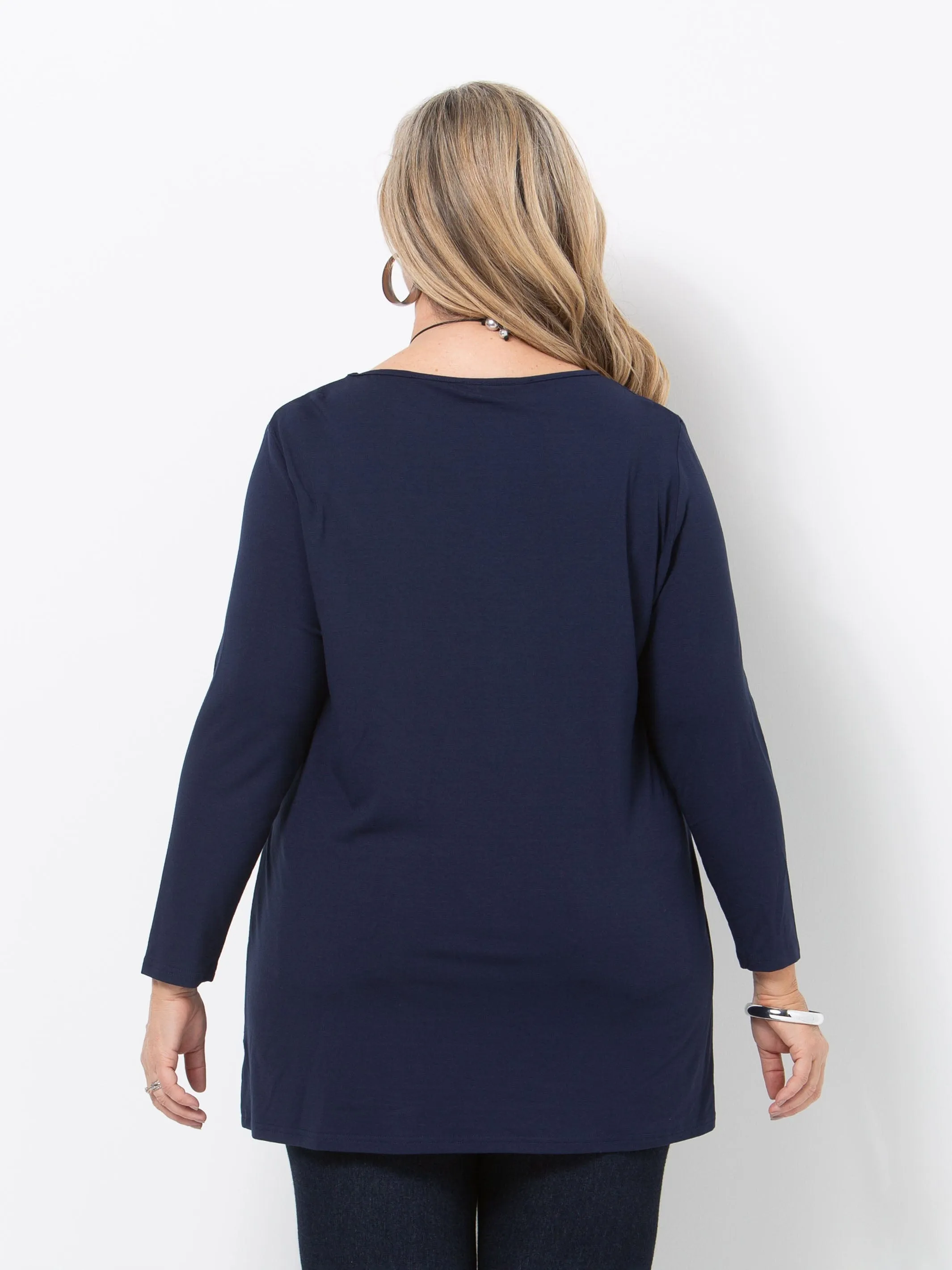 1022 Basic Long Knit Top