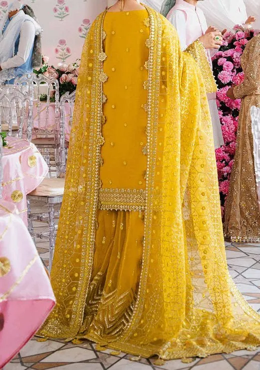 Akbar Aslam Meena Pakistani Organza Lehenga Suit
