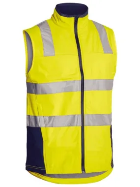 Bisley Unisex Core 2-Tone Hi-Vis Softshell Vest