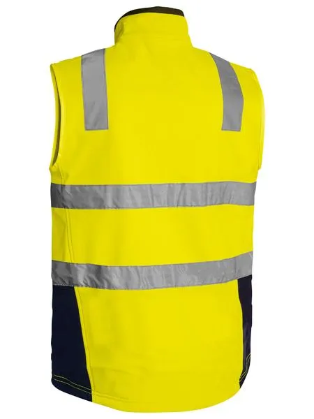 Bisley Unisex Core 2-Tone Hi-Vis Softshell Vest