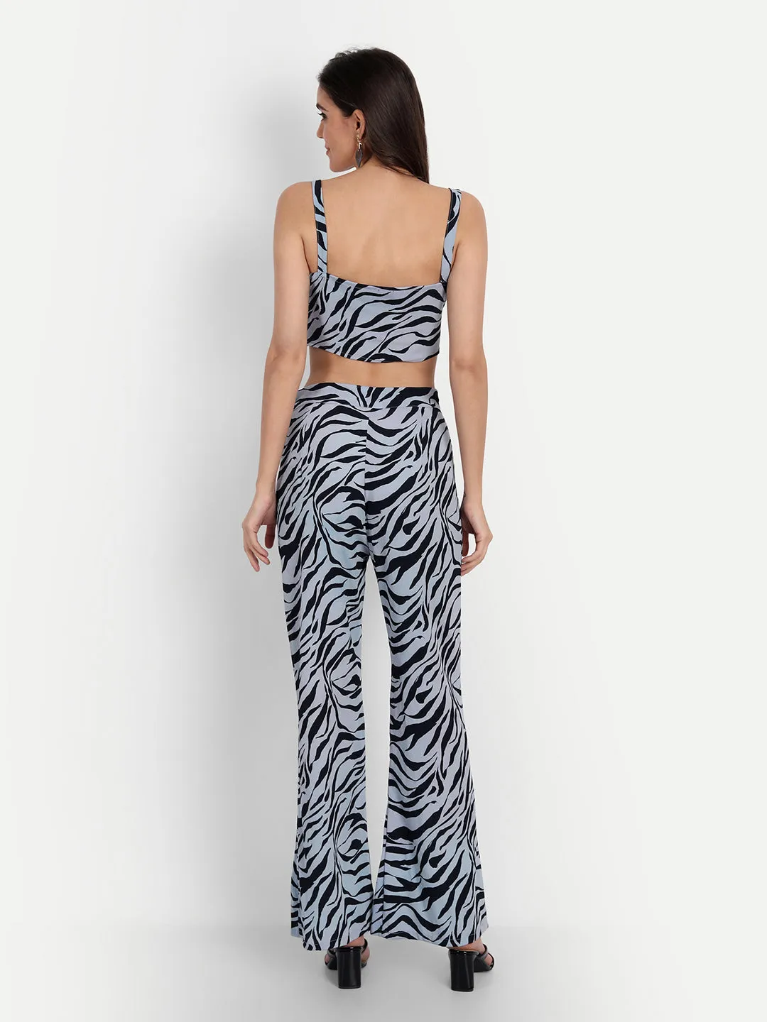 Blue zebra coord set