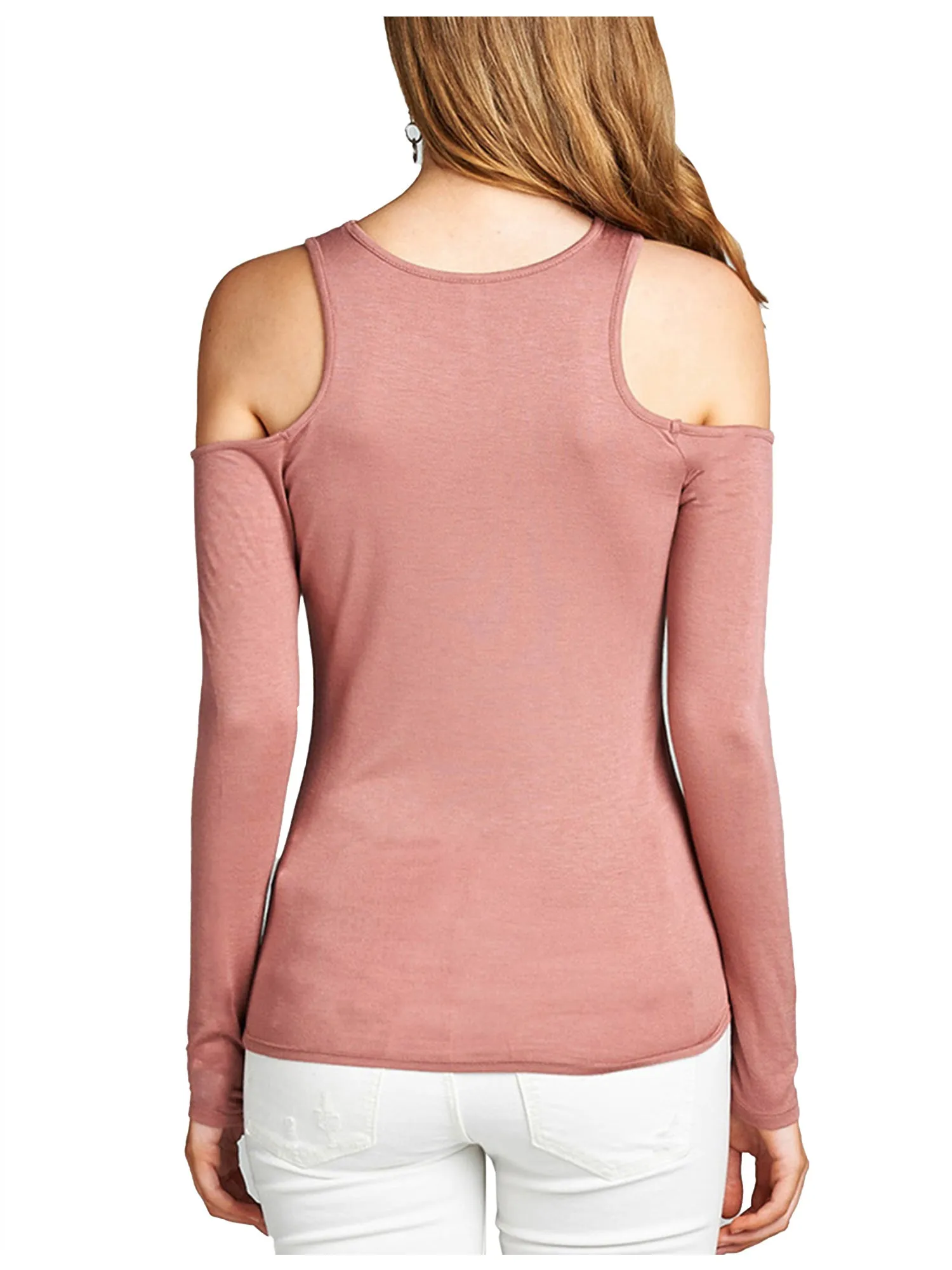 [Clearance] Womens Cold Should Long Sleeve Lightweight Stretchy Shirts Top Tee