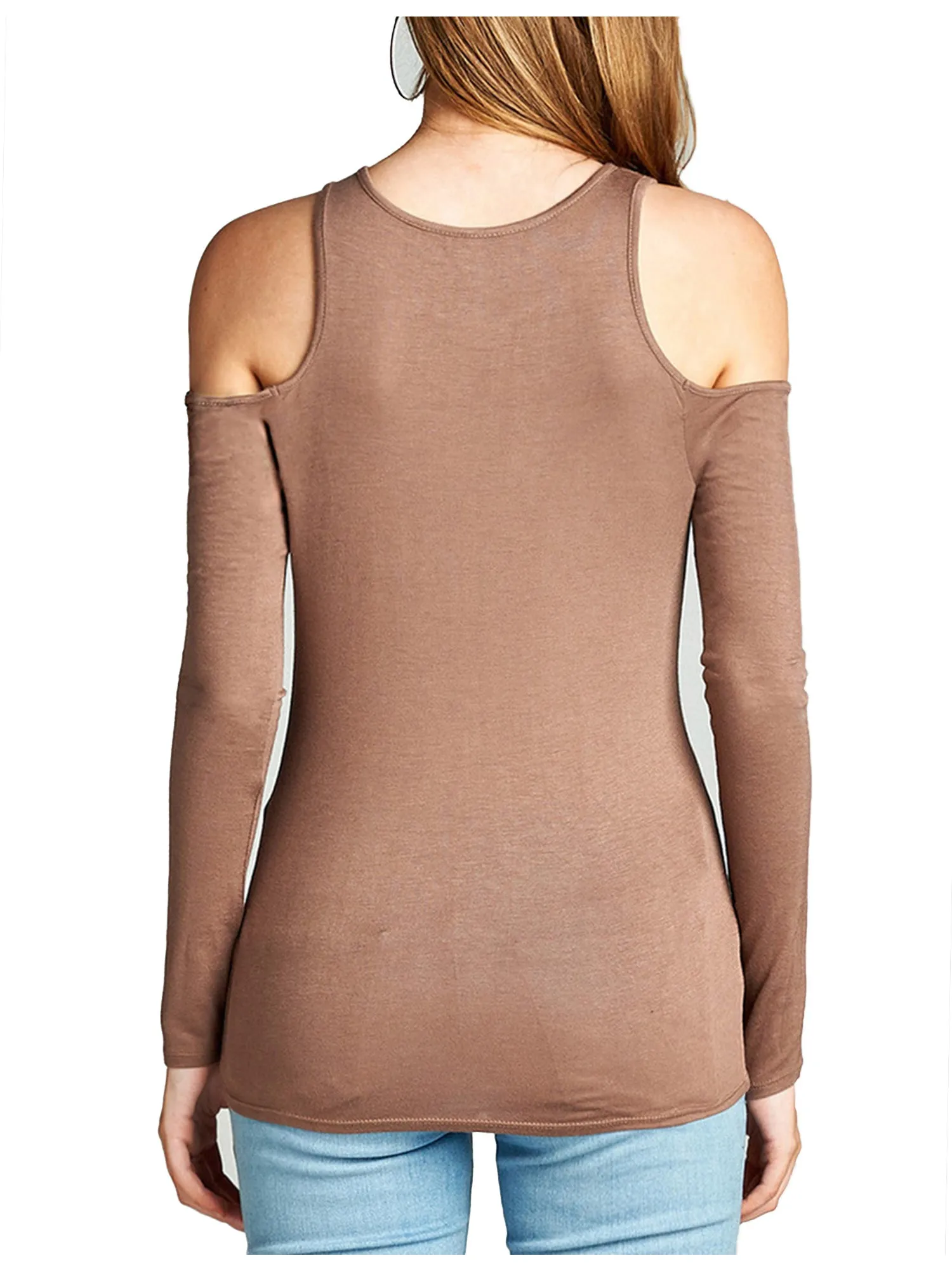 [Clearance] Womens Cold Should Long Sleeve Lightweight Stretchy Shirts Top Tee
