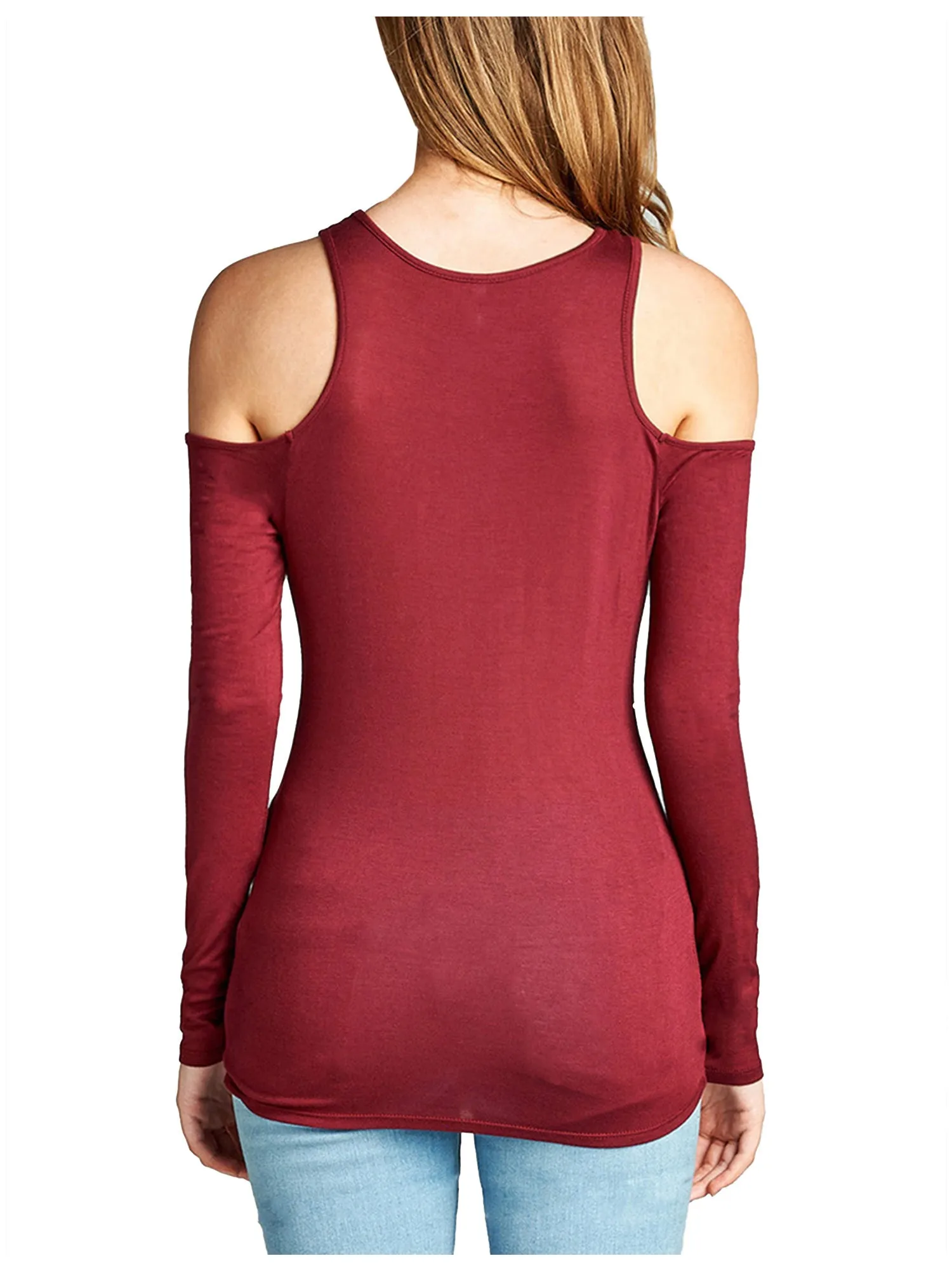 [Clearance] Womens Cold Should Long Sleeve Lightweight Stretchy Shirts Top Tee