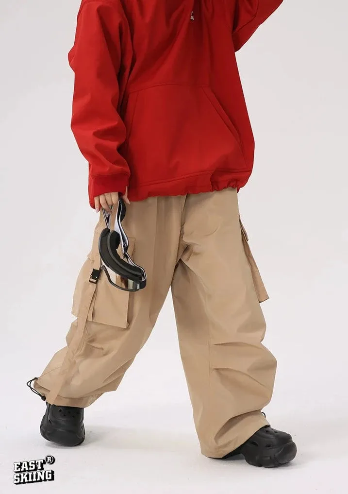 EASTSKIING Sahara Sand Khaki Baggy Ski Snowboard Pants