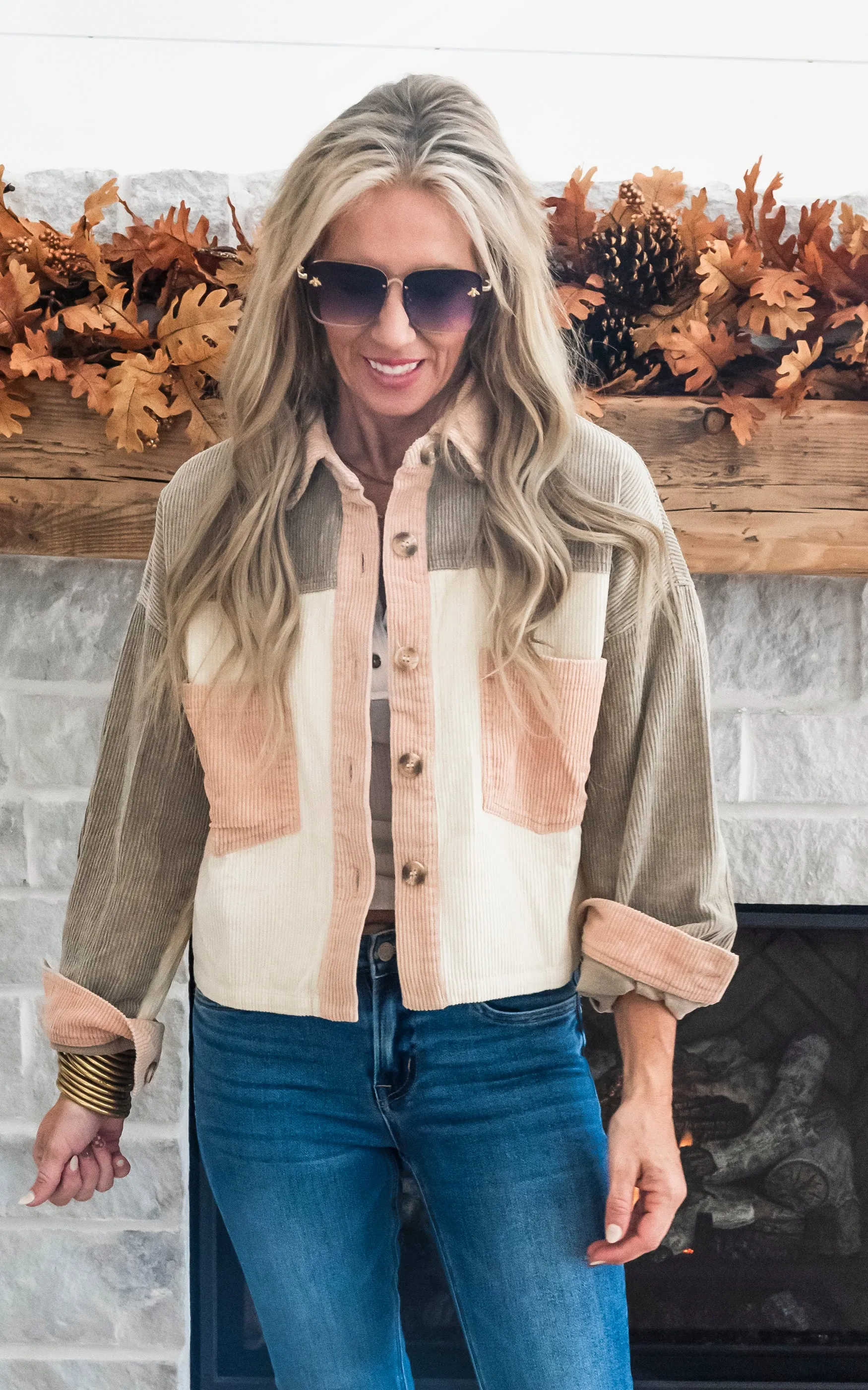 Favorite Forecast Corduroy Cropped Jacket - Final Sale*