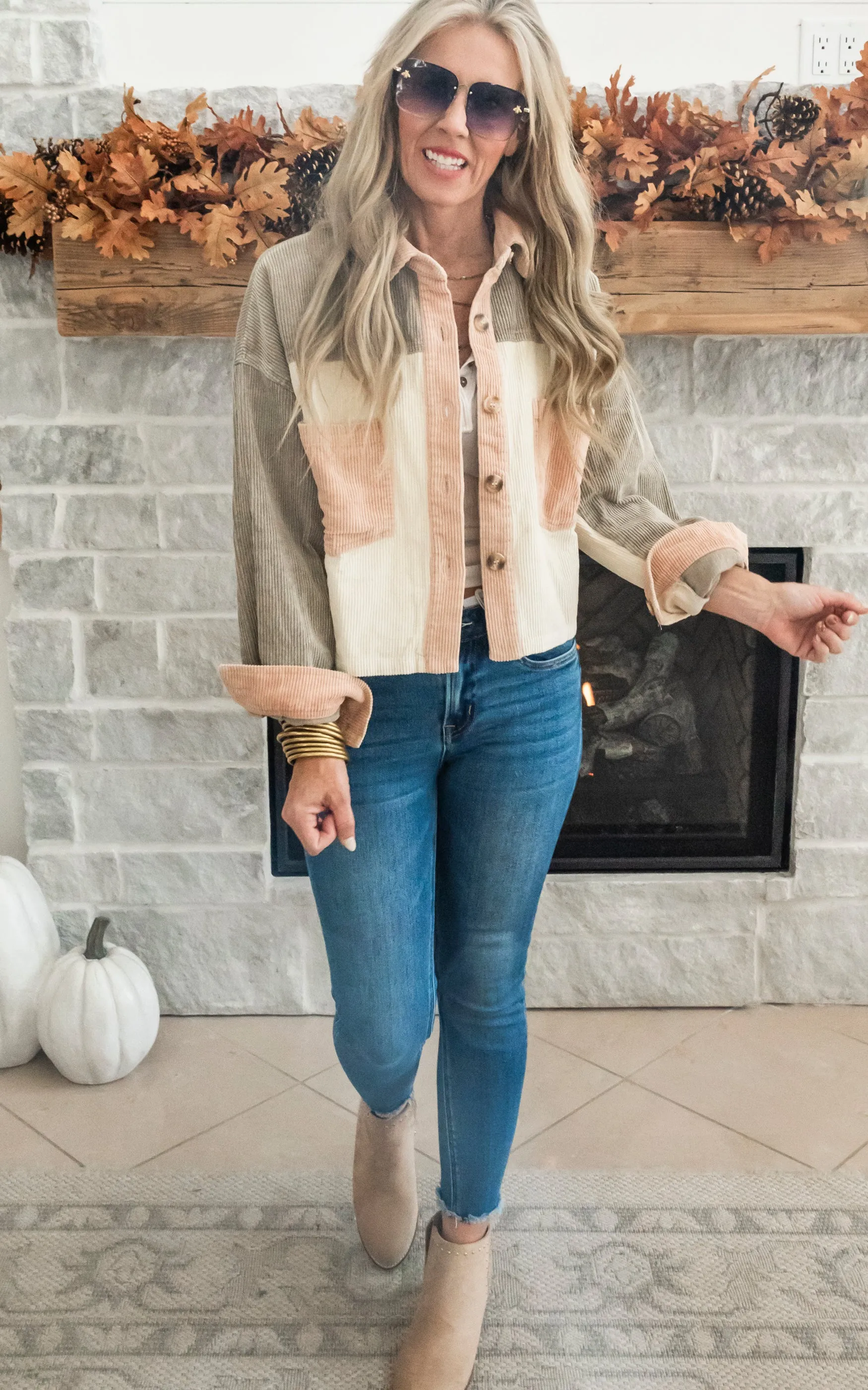 Favorite Forecast Corduroy Cropped Jacket - Final Sale*