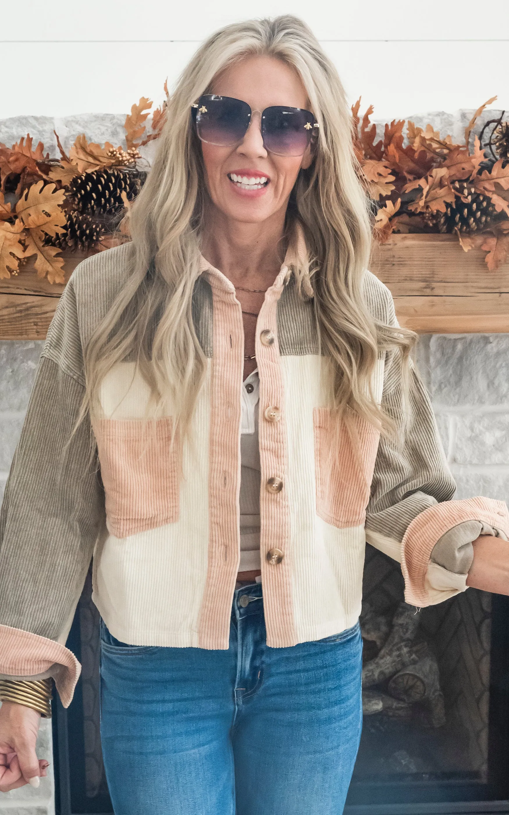 Favorite Forecast Corduroy Cropped Jacket - Final Sale*
