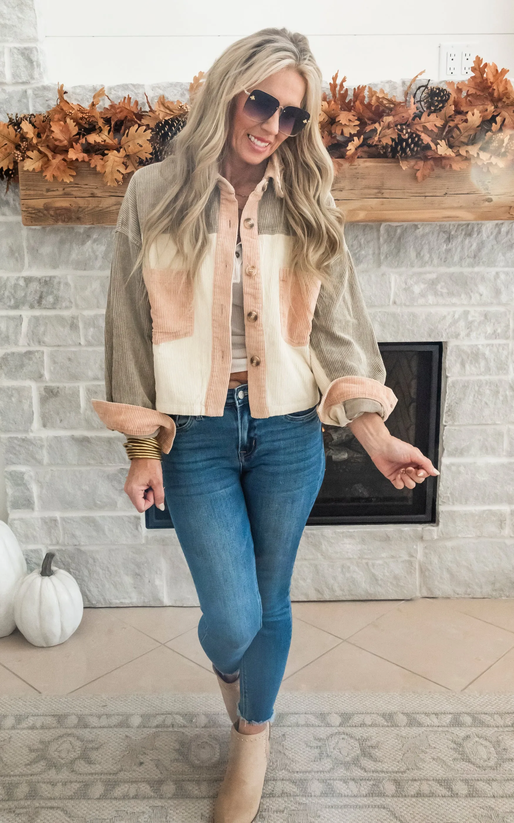 Favorite Forecast Corduroy Cropped Jacket - Final Sale*