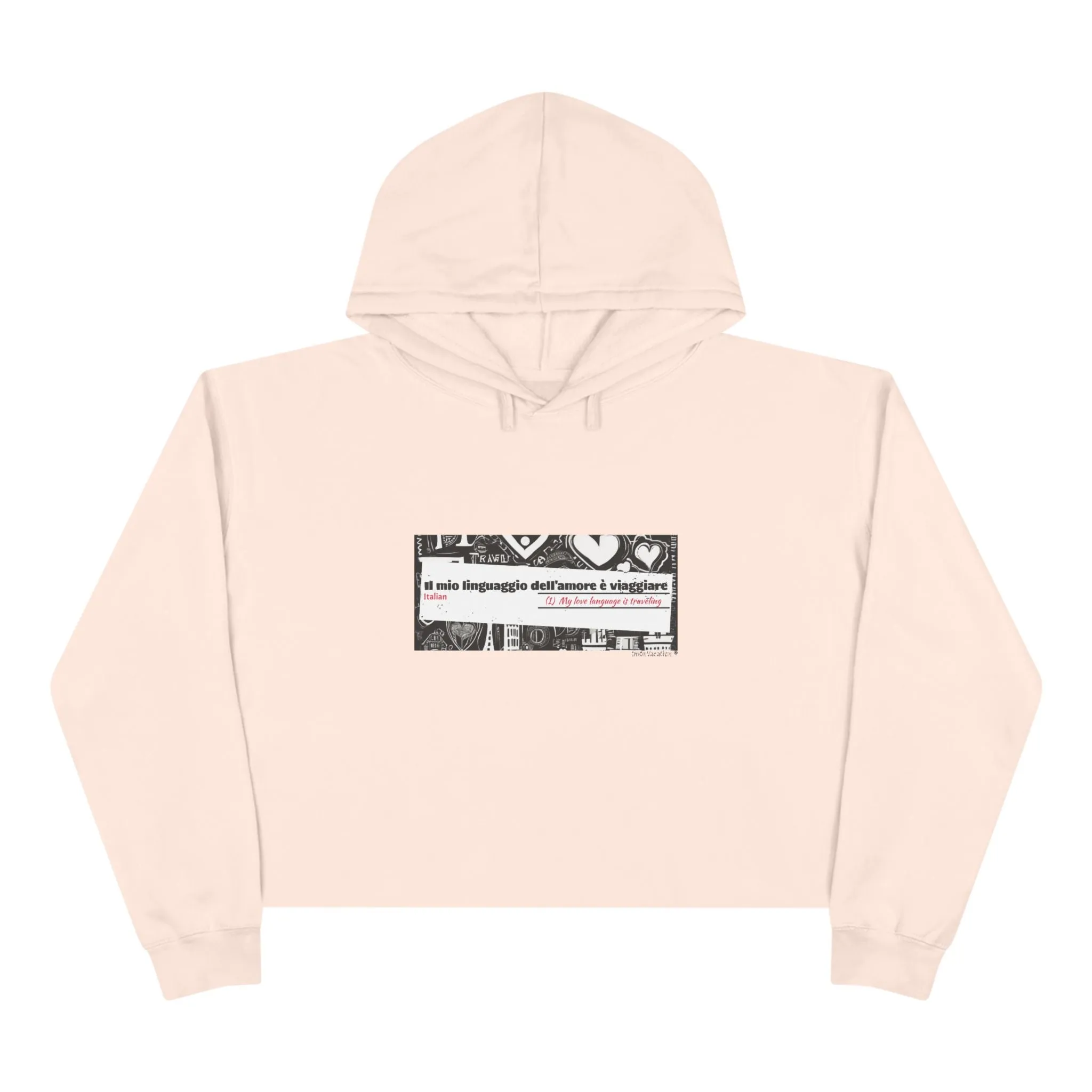 I.O.V-Love Language-Crop Hoodie