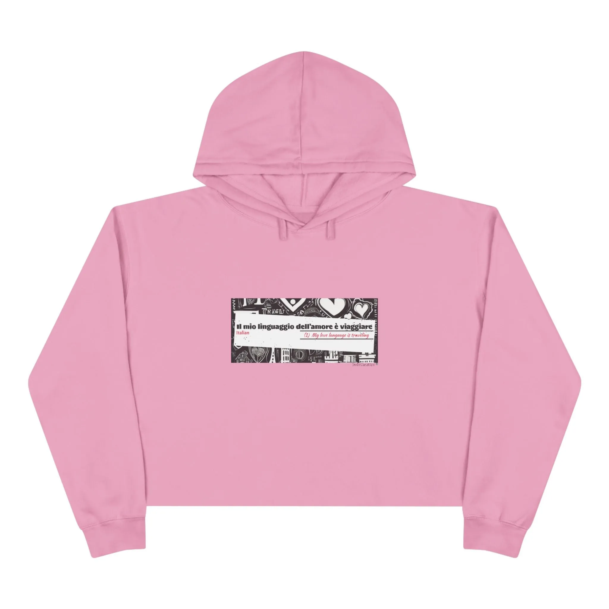 I.O.V-Love Language-Crop Hoodie