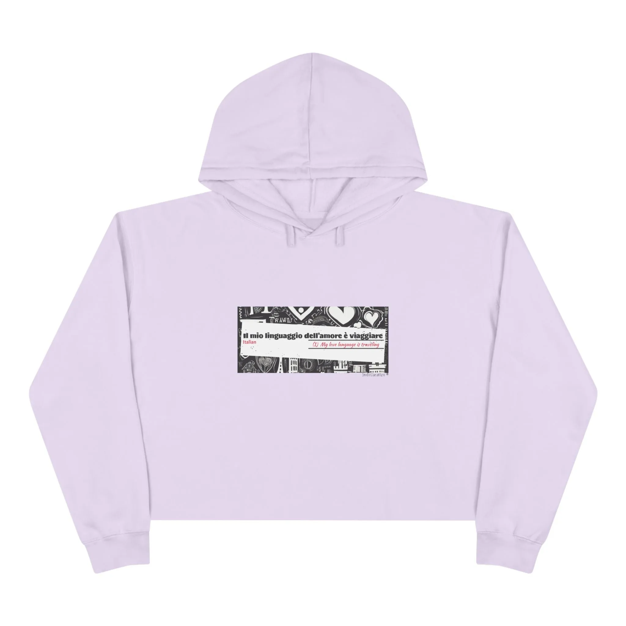 I.O.V-Love Language-Crop Hoodie
