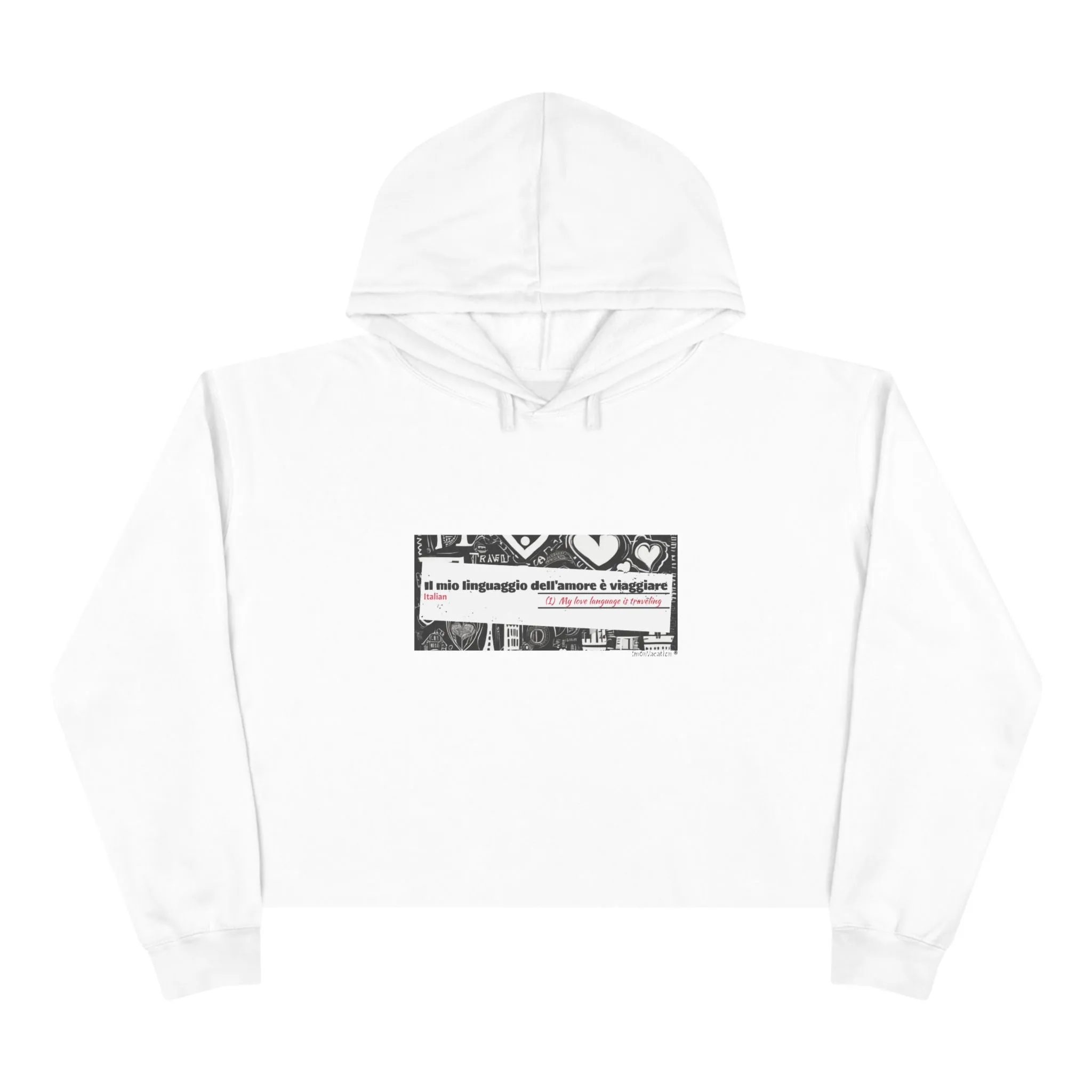 I.O.V-Love Language-Crop Hoodie