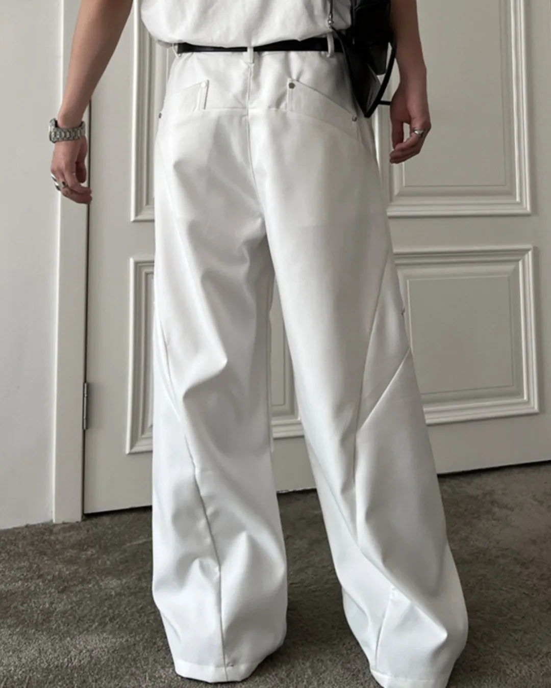 Korean Metal Wide Slacks TNS0103
