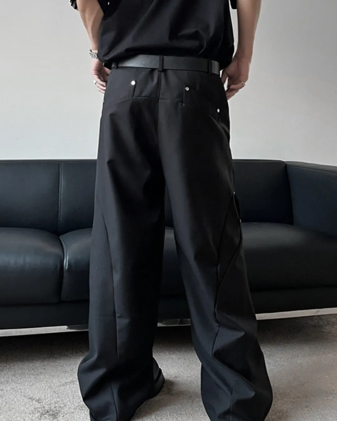 Korean Metal Wide Slacks TNS0103