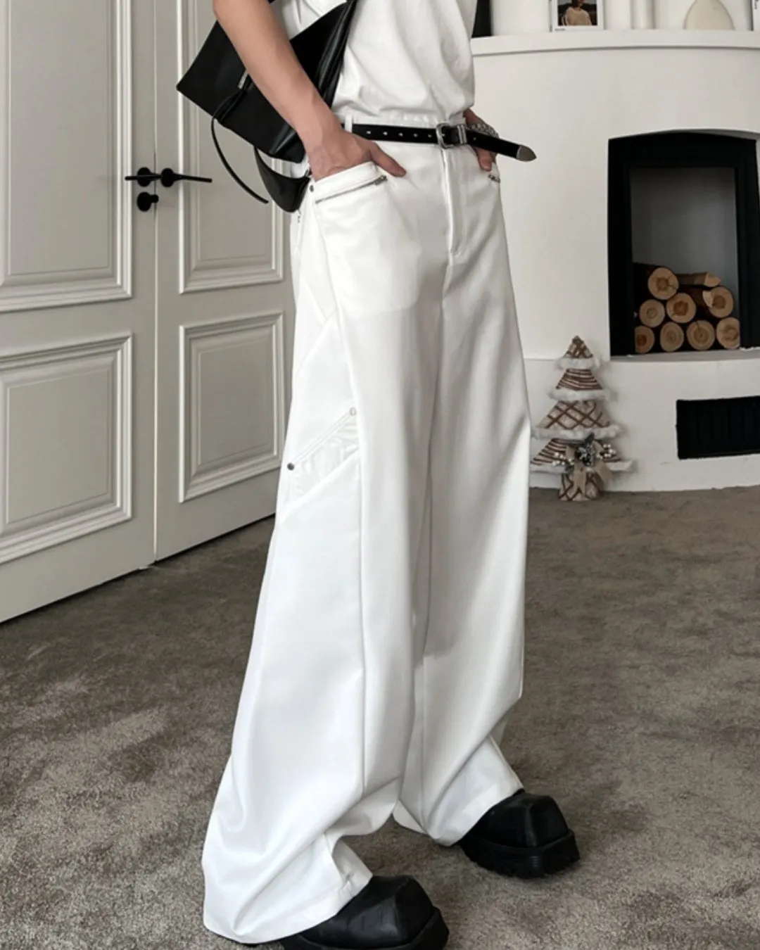 Korean Metal Wide Slacks TNS0103