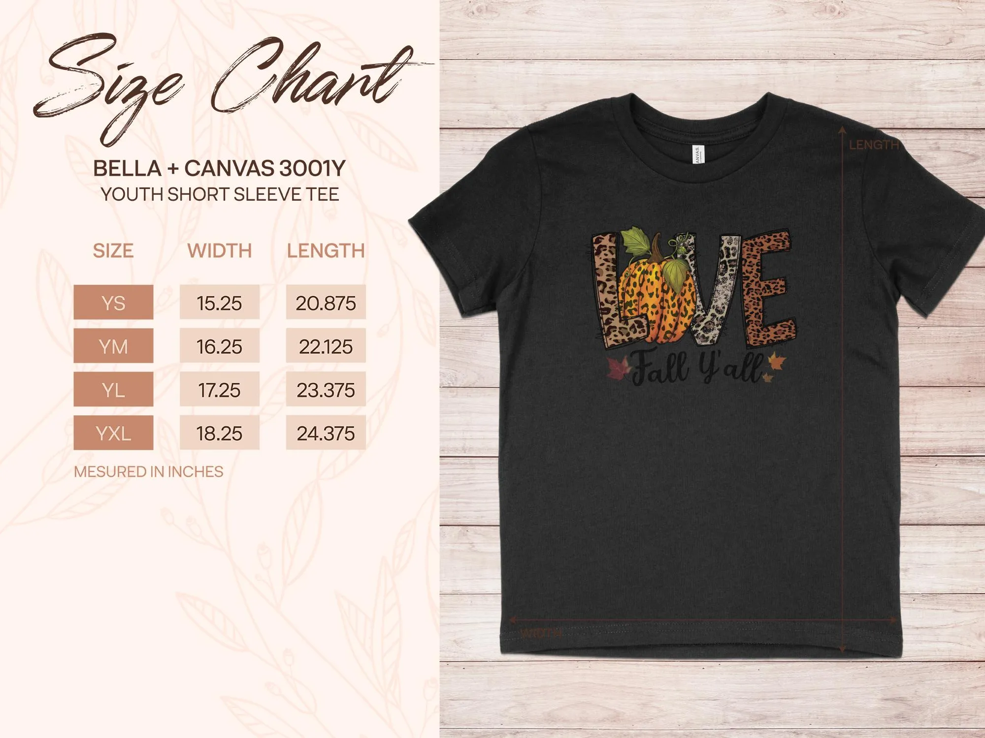 Love Fall Ya'll Shirt,Tank, Sweatshirt and Matching Family Shirts. Perfect for a Fall, Autumn or Thanksgiving Gift