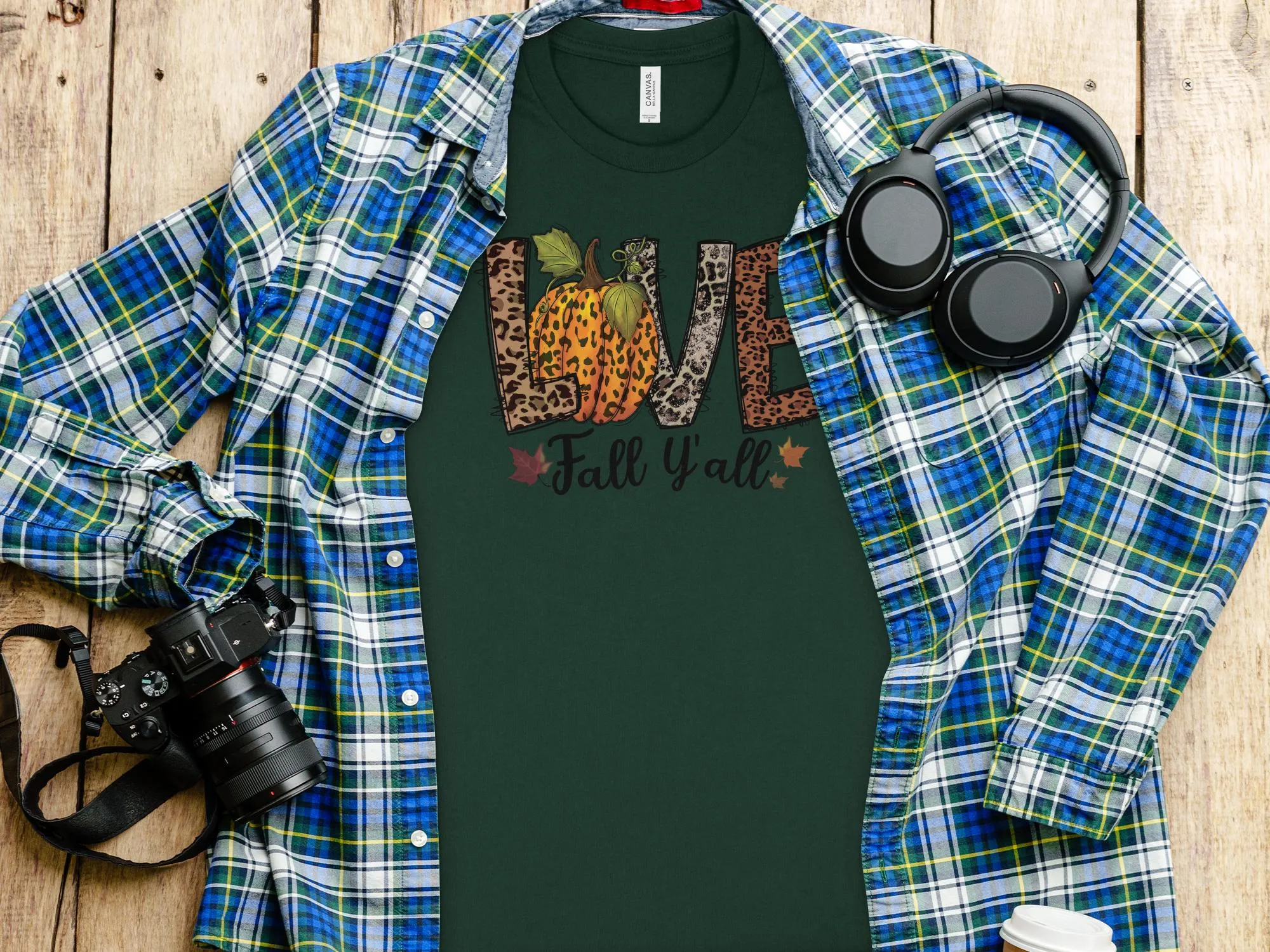 Love Fall Ya'll Shirt,Tank, Sweatshirt and Matching Family Shirts. Perfect for a Fall, Autumn or Thanksgiving Gift