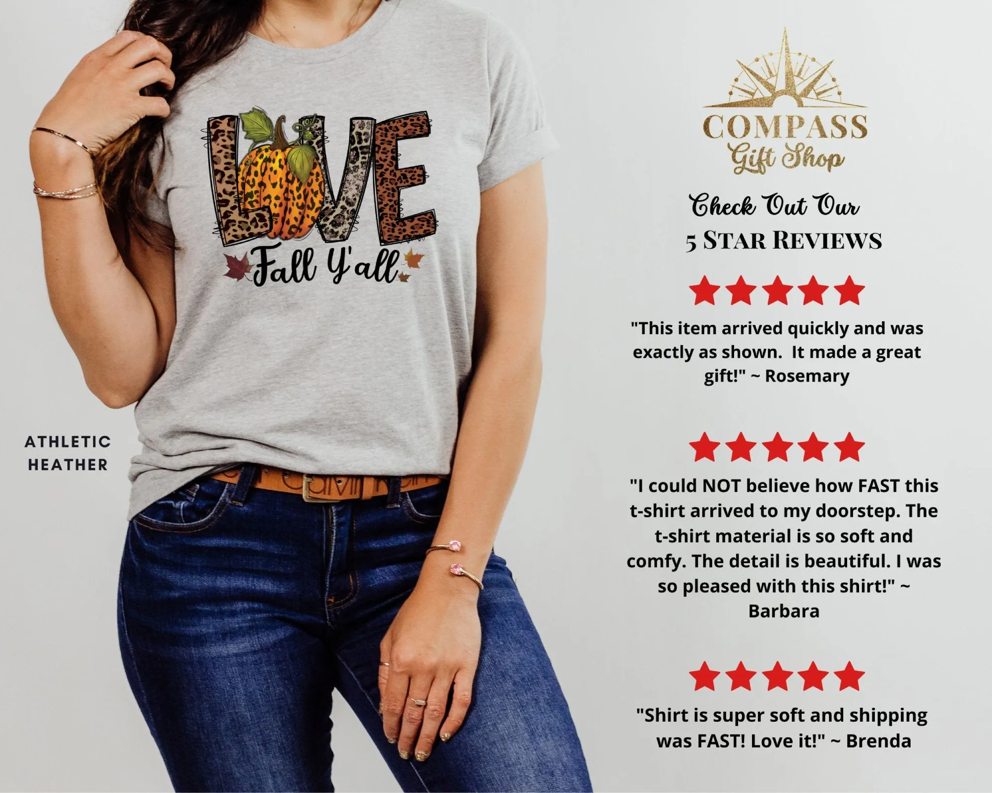 Love Fall Ya'll Shirt,Tank, Sweatshirt and Matching Family Shirts. Perfect for a Fall, Autumn or Thanksgiving Gift