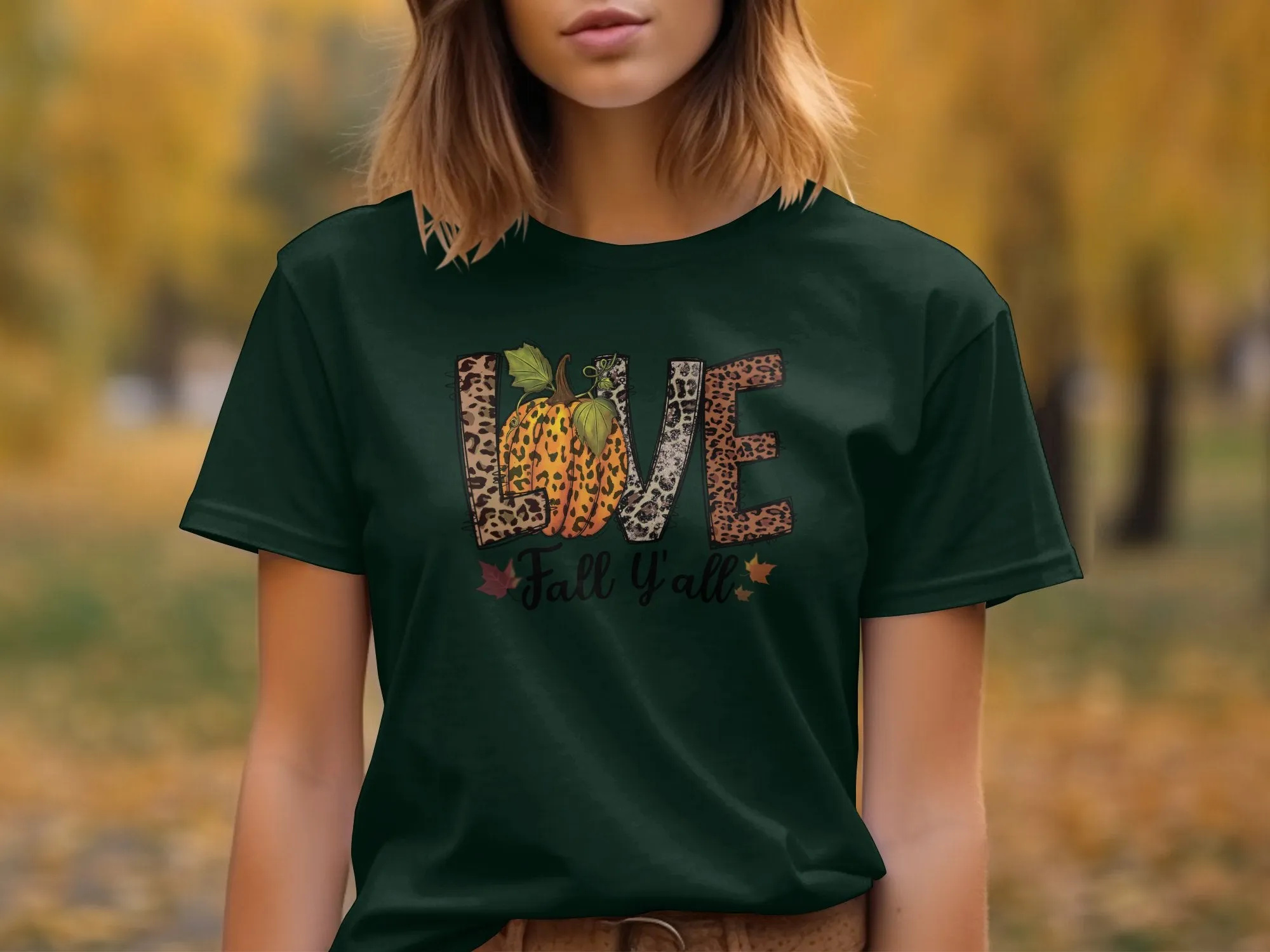Love Fall Ya'll Shirt,Tank, Sweatshirt and Matching Family Shirts. Perfect for a Fall, Autumn or Thanksgiving Gift