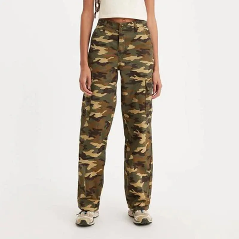 Mid-Rise '94 Baggy Cargo Wide Leg Jeans