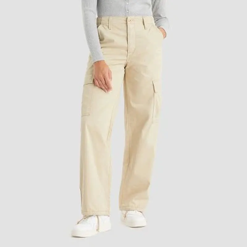 Mid-Rise '94 Baggy Cargo Wide Leg Jeans