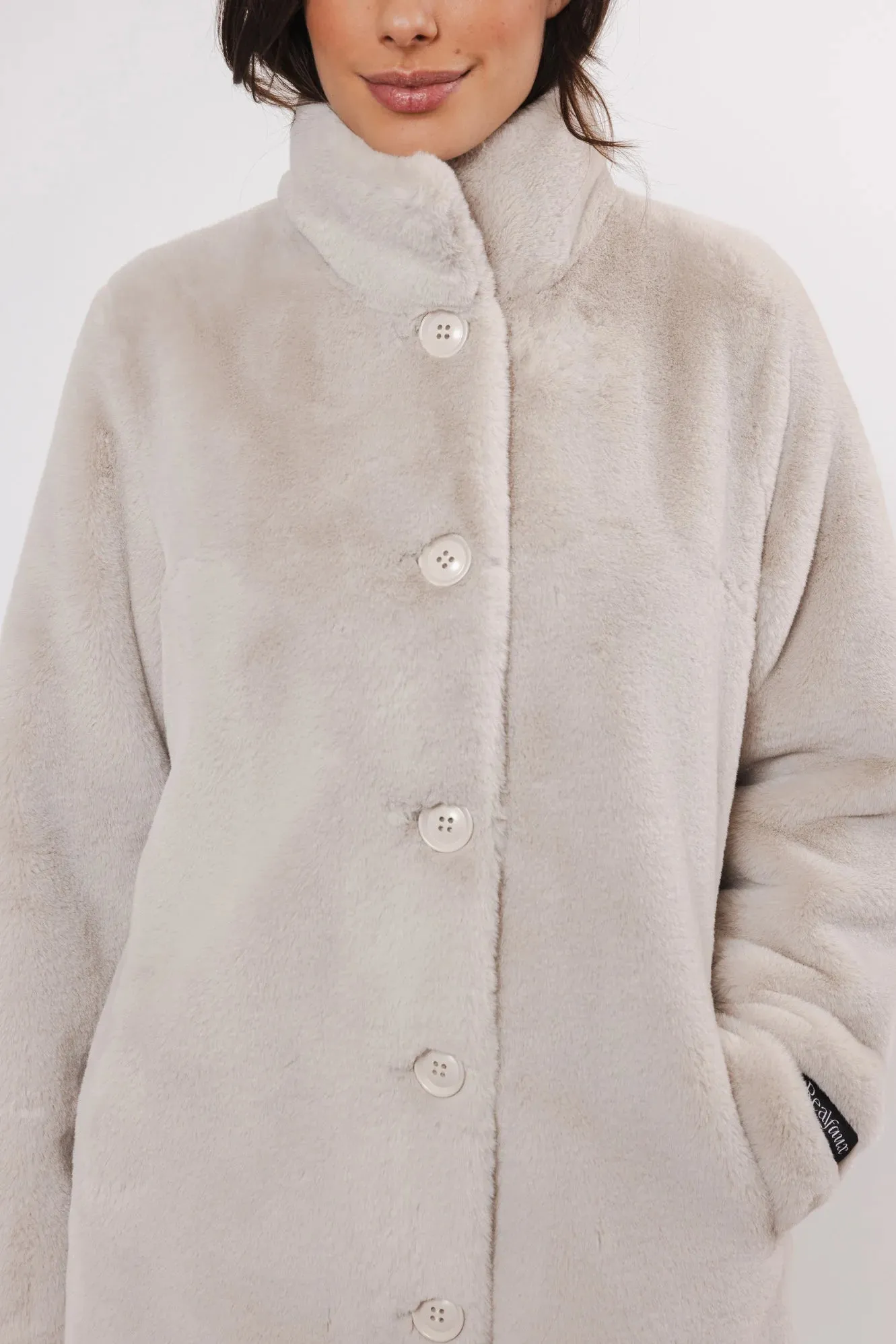 Nonna Faux Fur Coat - Birch