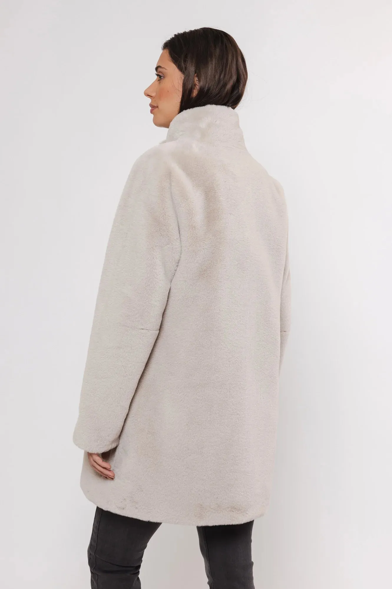 Nonna Faux Fur Coat - Birch