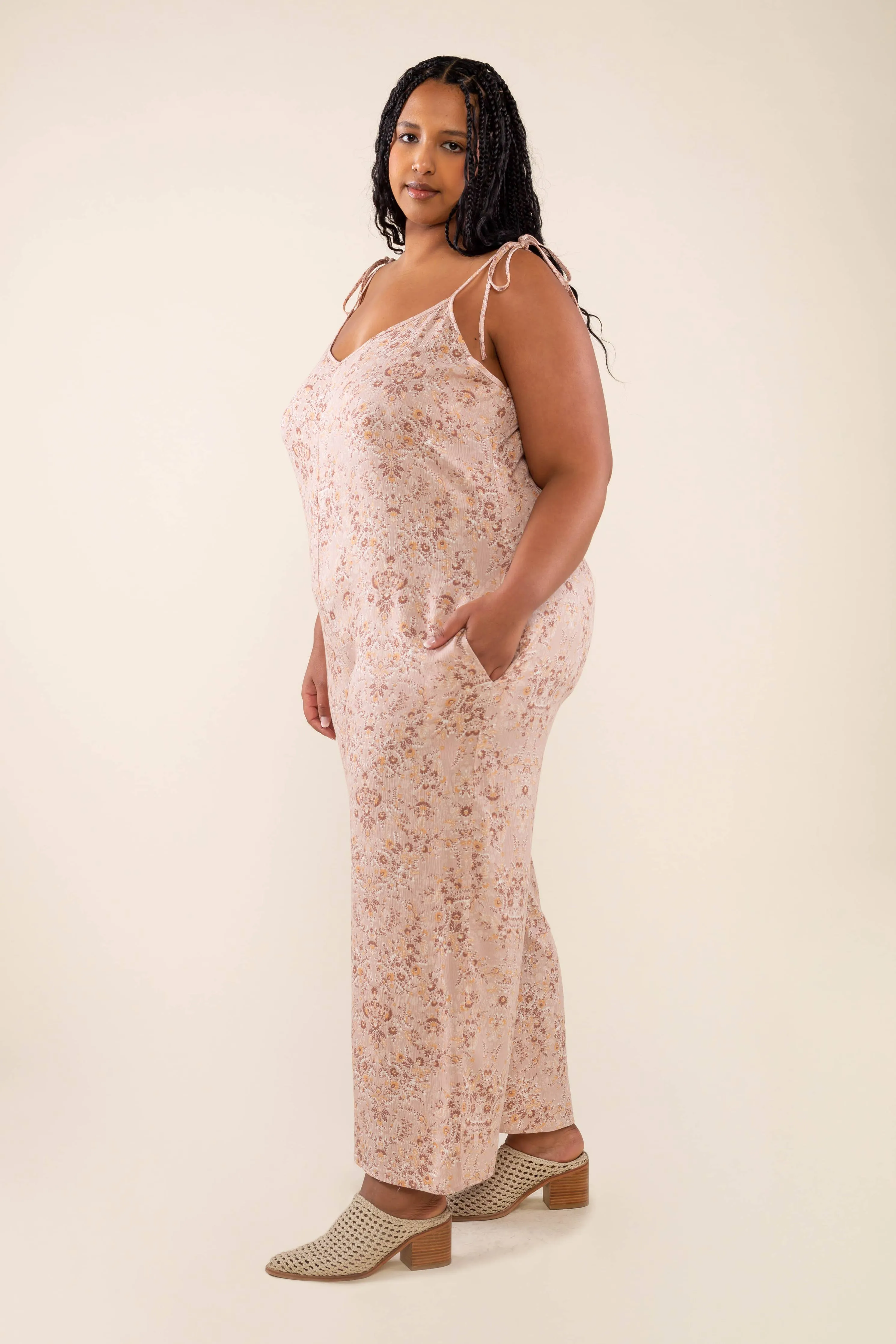 Plus Mauve Jumpsuit