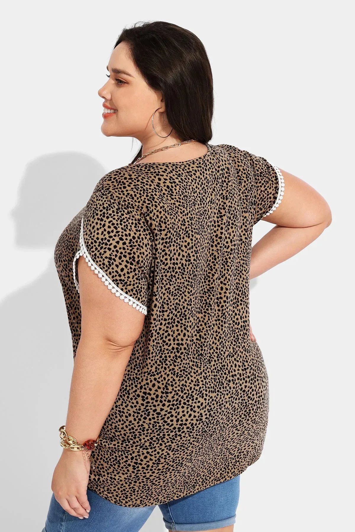 Ritera Resort Outfit Supersoft Leopard Tunic T-Shirt