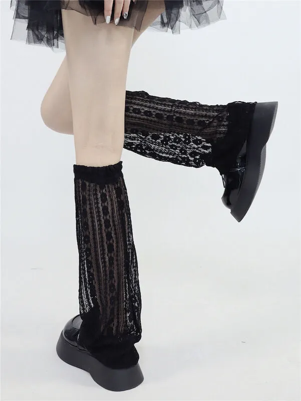 Summer lace leg warmers