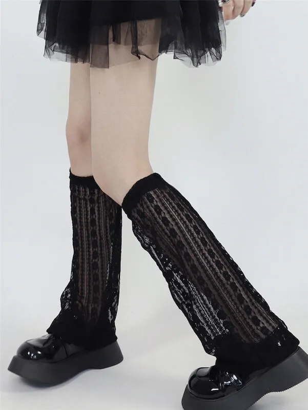 Summer lace leg warmers