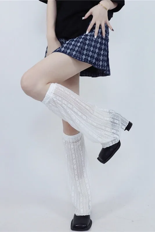 Summer lace leg warmers