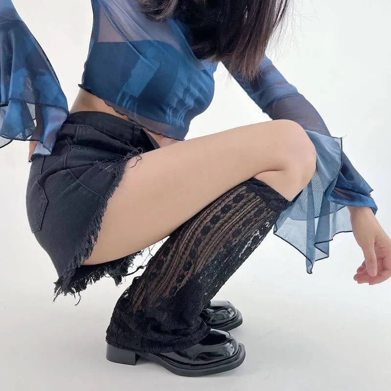 Summer lace leg warmers