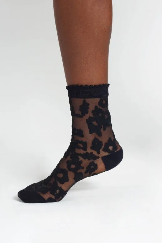 Thought Floral Sheer Short Bamboo Ankle Socks