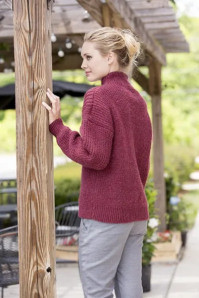 Universal Yarn Deluxe Cable Collection Patterns - Hickory Grove Pullover - PDF Download