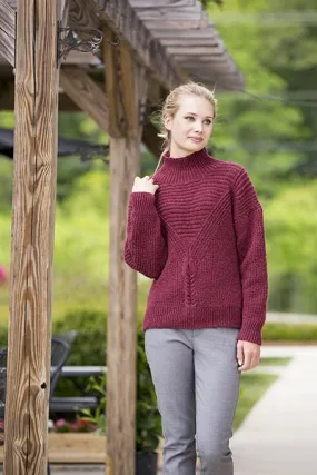 Universal Yarn Deluxe Cable Collection Patterns - Hickory Grove Pullover - PDF Download