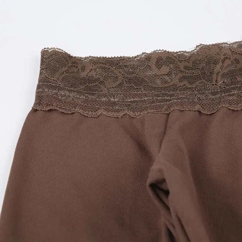 Uniwim Elegant Lace Patched Off Shoulder Dress