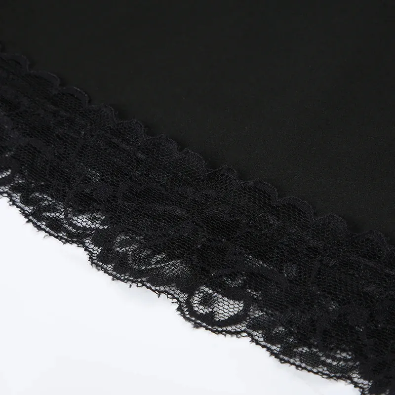 Uniwim Elegant Lace Patched Off Shoulder Dress