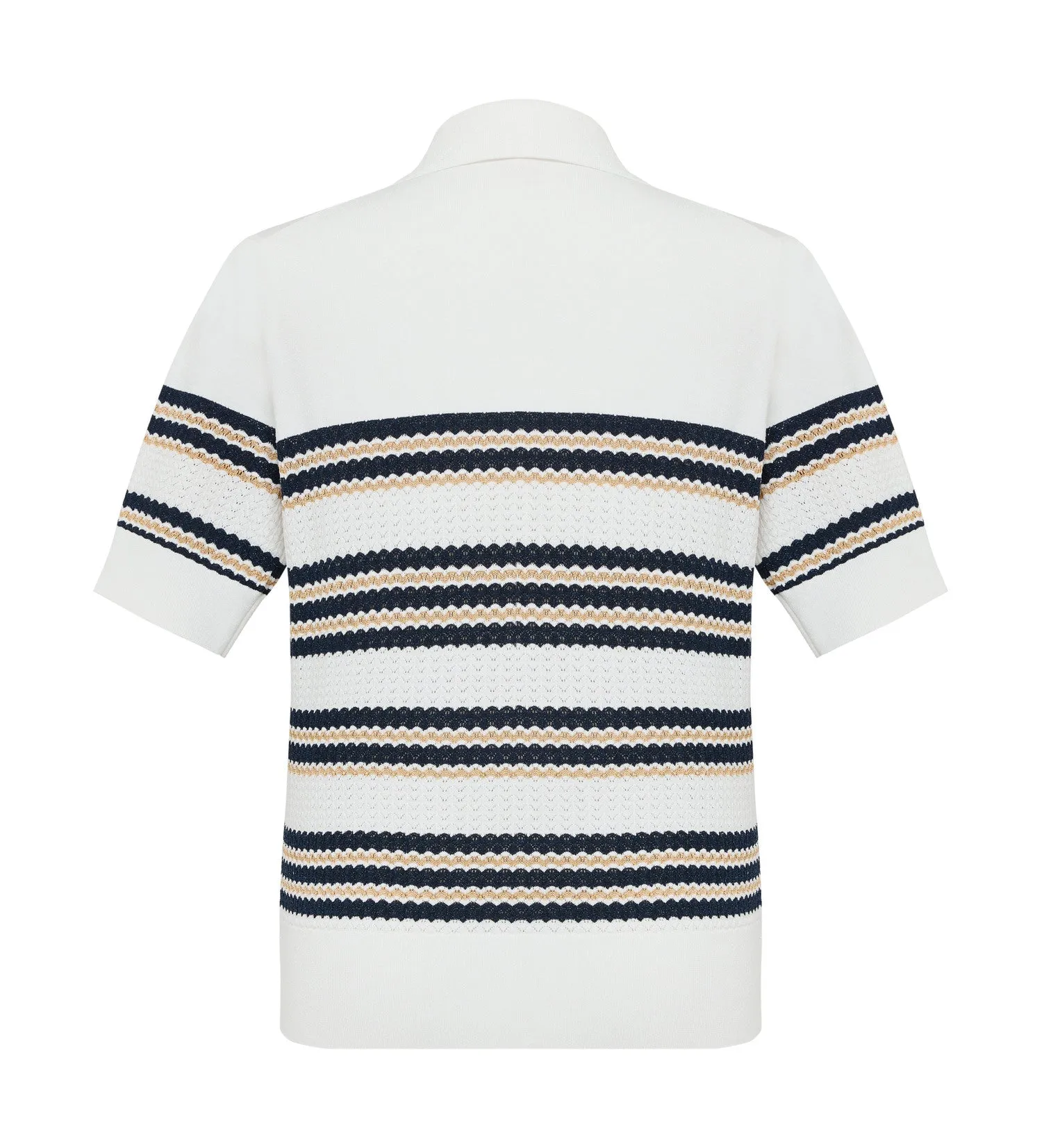 YAYING Striped Short Sleeve Knitwear
