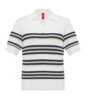 YAYING Striped Short Sleeve Knitwear